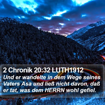 2 Chronik 20:32 LUTH1912 Bible Verse Image