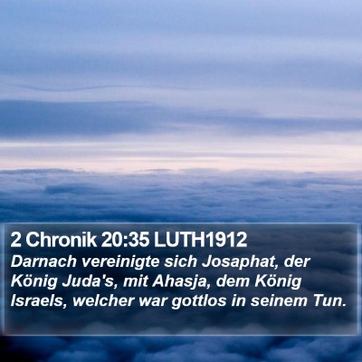 2 Chronik 20:35 LUTH1912 Bible Verse Image