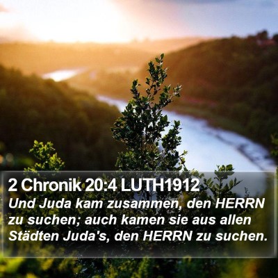 2 Chronik 20:4 LUTH1912 Bible Verse Image
