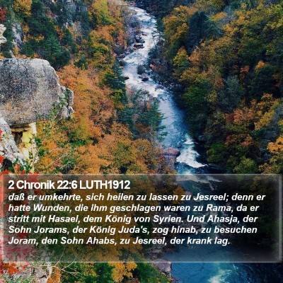 2 Chronik 22:6 LUTH1912 Bible Verse Image
