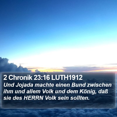 2 Chronik 23:16 LUTH1912 Bible Verse Image