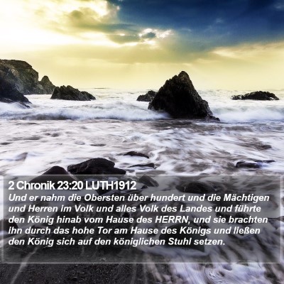 2 Chronik 23:20 LUTH1912 Bible Verse Image