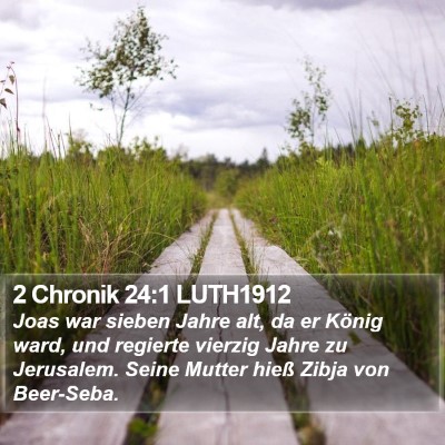 2 Chronik 24:1 LUTH1912 Bible Verse Image