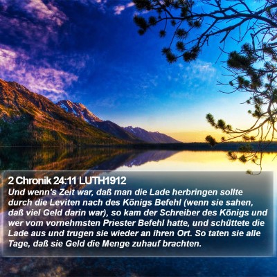 2 Chronik 24:11 LUTH1912 Bible Verse Image