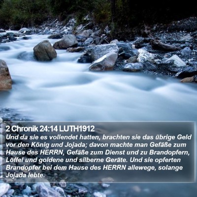 2 Chronik 24:14 LUTH1912 Bible Verse Image