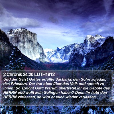 2 Chronik 24:20 LUTH1912 Bible Verse Image