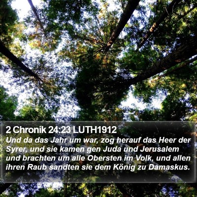 2 Chronik 24:23 LUTH1912 Bible Verse Image