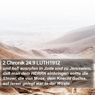 2 Chronik 24:9 LUTH1912 Bible Verse Image