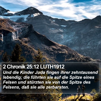 2 Chronik 25:12 LUTH1912 Bible Verse Image