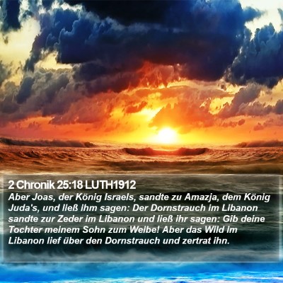 2 Chronik 25:18 LUTH1912 Bible Verse Image