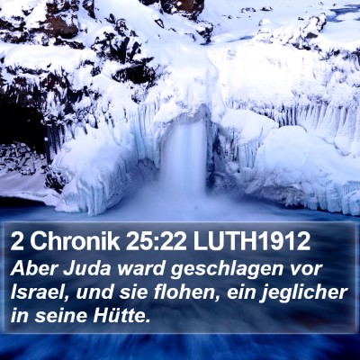 2 Chronik 25:22 LUTH1912 Bible Verse Image