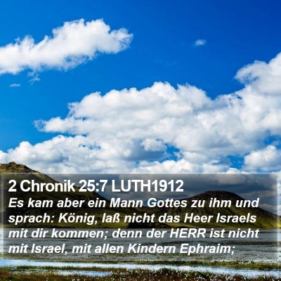 2 Chronik 25:7 LUTH1912 Bible Verse Image