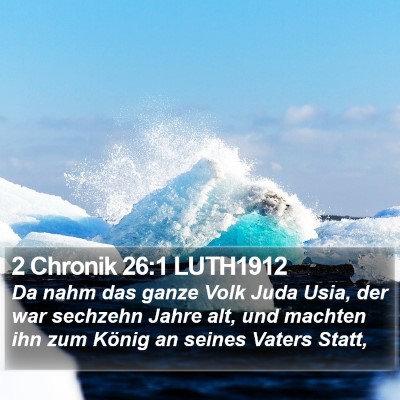 2 Chronik 26:1 LUTH1912 Bible Verse Image