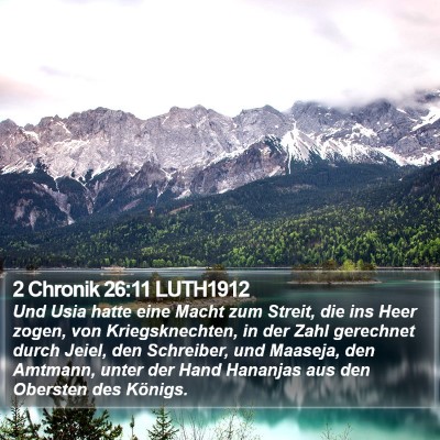 2 Chronik 26:11 LUTH1912 Bible Verse Image
