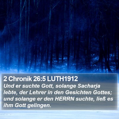 2 Chronik 26:5 LUTH1912 Bible Verse Image