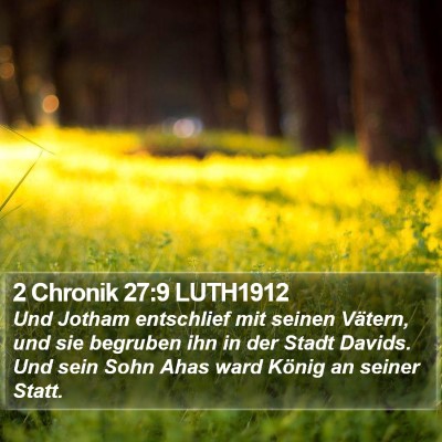 2 Chronik 27:9 LUTH1912 Bible Verse Image