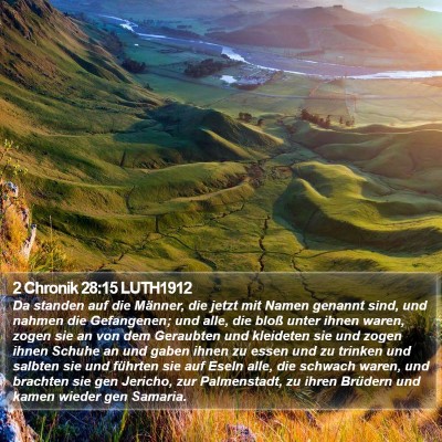 2 Chronik 28:15 LUTH1912 Bible Verse Image