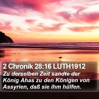 2 Chronik 28:16 LUTH1912 Bible Verse Image