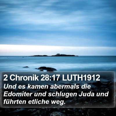 2 Chronik 28:17 LUTH1912 Bible Verse Image