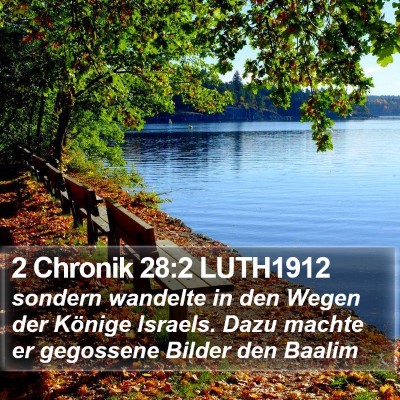 2 Chronik 28:2 LUTH1912 Bible Verse Image