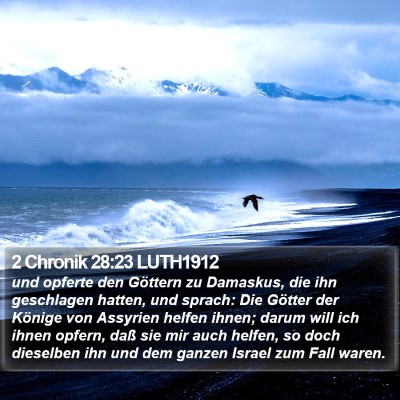 2 Chronik 28:23 LUTH1912 Bible Verse Image