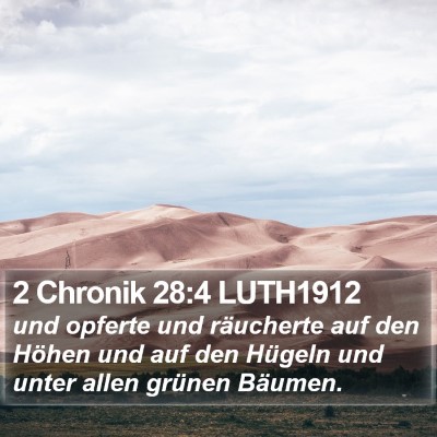 2 Chronik 28:4 LUTH1912 Bible Verse Image