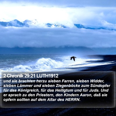 2 Chronik 29:21 LUTH1912 Bible Verse Image