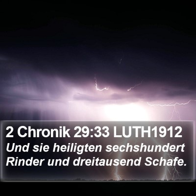 2 Chronik 29:33 LUTH1912 Bible Verse Image