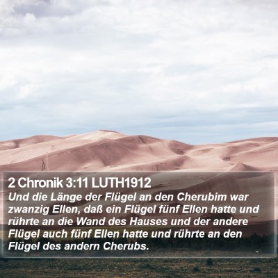 2 Chronik 3:11 LUTH1912 Bible Verse Image