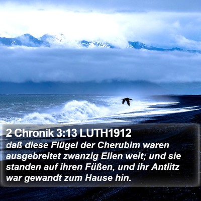 2 Chronik 3:13 LUTH1912 Bible Verse Image