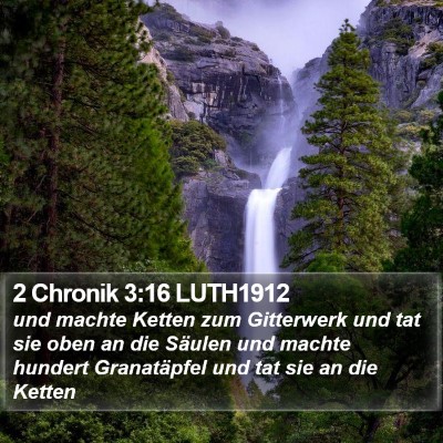 2 Chronik 3:16 LUTH1912 Bible Verse Image