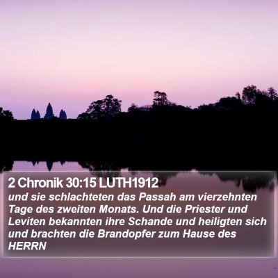2 Chronik 30:15 LUTH1912 Bible Verse Image