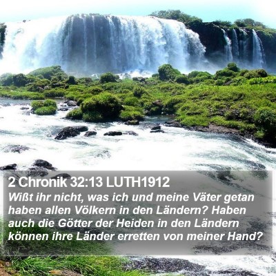 2 Chronik 32:13 LUTH1912 Bible Verse Image