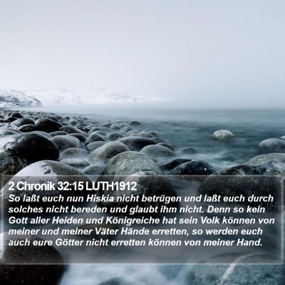 2 Chronik 32:15 LUTH1912 Bible Verse Image