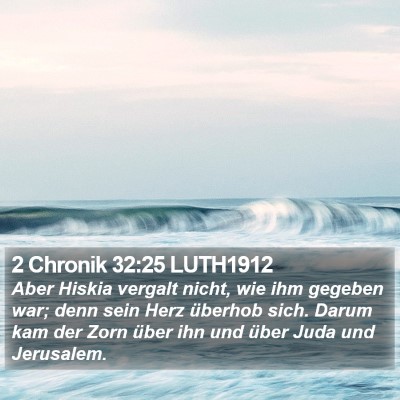 2 Chronik 32:25 LUTH1912 Bible Verse Image