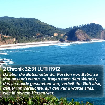 2 Chronik 32:31 LUTH1912 Bible Verse Image