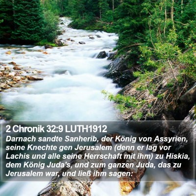 2 Chronik 32:9 LUTH1912 Bible Verse Image