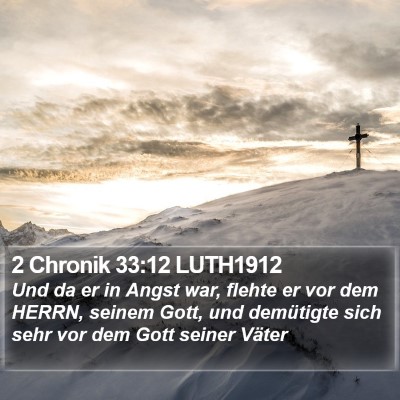 2 Chronik 33:12 LUTH1912 Bible Verse Image