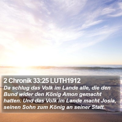 2 Chronik 33:25 LUTH1912 Bible Verse Image