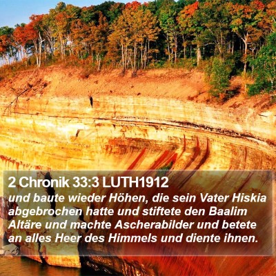 2 Chronik 33:3 LUTH1912 Bible Verse Image