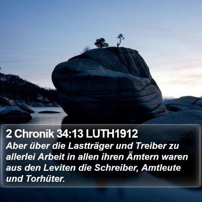2 Chronik 34:13 LUTH1912 Bible Verse Image