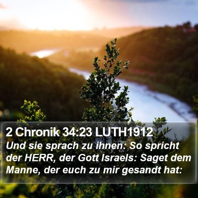 2 Chronik 34:23 LUTH1912 Bible Verse Image