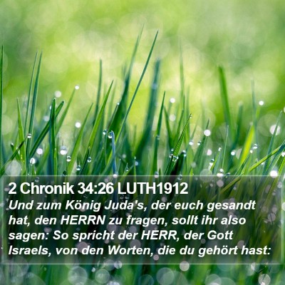 2 Chronik 34:26 LUTH1912 Bible Verse Image