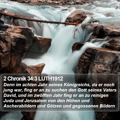 2 Chronik 34:3 LUTH1912 Bible Verse Image