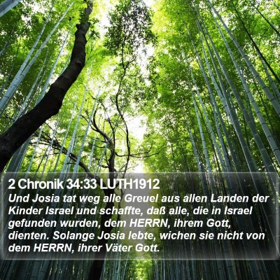 2 Chronik 34:33 LUTH1912 Bible Verse Image