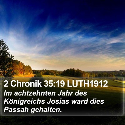 2 Chronik 35:19 LUTH1912 Bible Verse Image