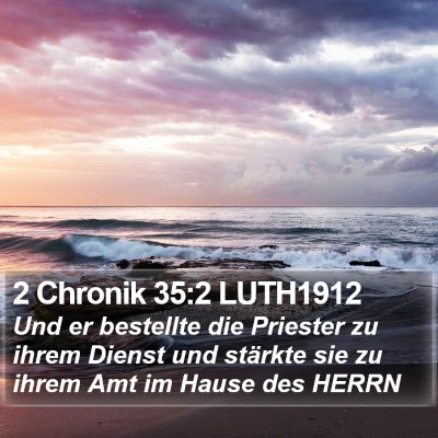 2 Chronik 35:2 LUTH1912 Bible Verse Image