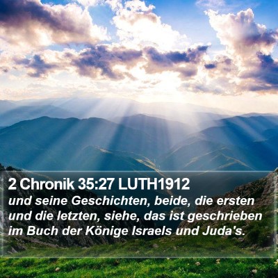 2 Chronik 35:27 LUTH1912 Bible Verse Image