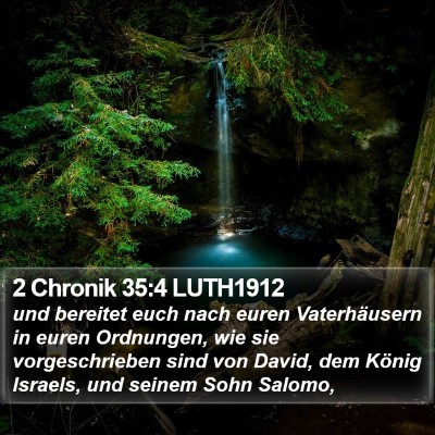 2 Chronik 35:4 LUTH1912 Bible Verse Image