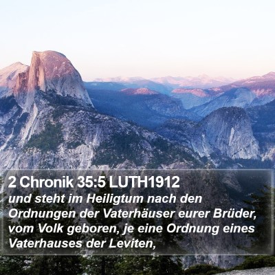 2 Chronik 35:5 LUTH1912 Bible Verse Image